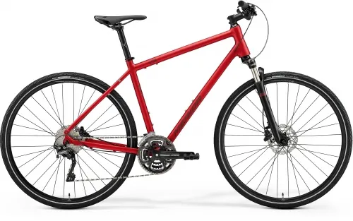 Велосипед 28 Merida CROSSWAY 500 (2021) matt burgundy red(dark red)