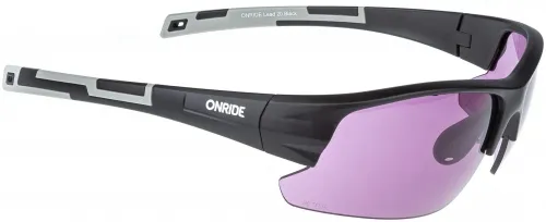 Окуляри ONRIDE Lead 30 матово чорні з лінзами HD purple (19%)