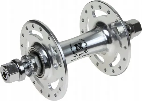 Втулка передняя NOVATEC A165SBT 32H 9x140mm гайки, алюм. silver