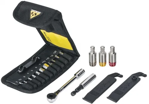 Набір інструментів Topeak Ratchet Rocket Lite NTX, Ratchet tool and bits with tire levers & 4/5/6Nm Nano TorqBits, 19 function tool