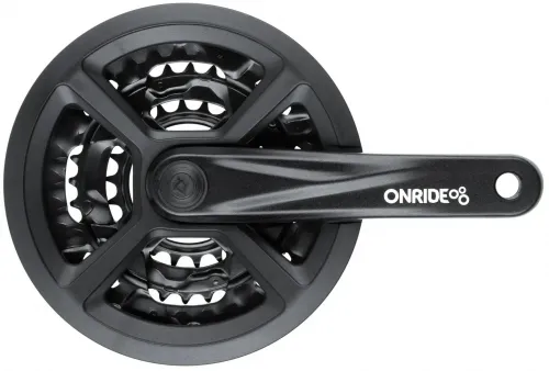 Шатуны Onride Trio 910P, 22/32/44T, под квадрат, L170мм, black