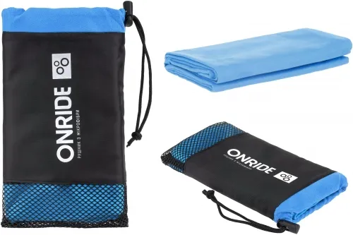Рушник з мікрофібри ONRIDE Wipe 10 (120х60 см) синій у чохлі