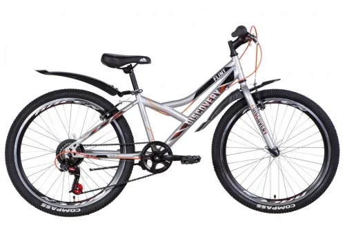 Велосипед 24 Discovery FLINT (2021) серебристый