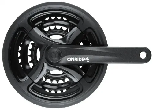 Шатуны Onride Trio 840P, 28/38/48T, под квадрат, L175мм, black