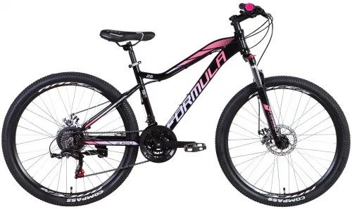 Велосипед 26 Formula ALPINA AM DD (2021) черно-розовый с фиолетовым