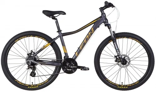 Велосипед 27.5 Leon XC-LADY SE AM Hydraulic lock out DD (2022) антрацитовий з золотим (м)