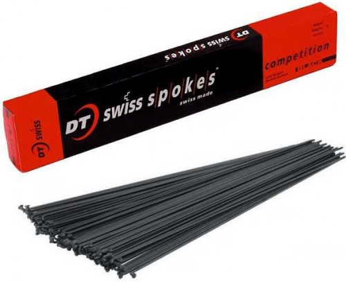 Спица DT Swiss Champion чёрная 2.0 мм 294 нержавеющая сталь (100шт.)