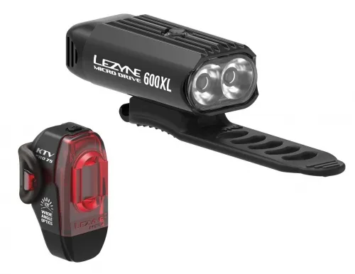 Комплект світла Lezyne Micro Drive 600XL / KTV PRO чорний