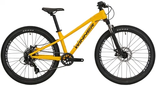 Велосипед 24 Winner BULLET (2024) желтый (мат)