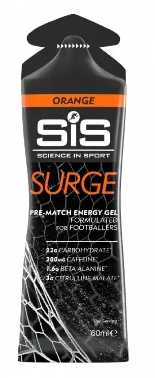 Гель енергетичний SiS Surge Gel + Caffeine 60ml, Orange