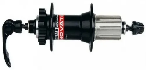 Втулка задняя NOVATEC JY-D042SB 11S 32H QR 148,5mm под эксцентрик, алюм. black