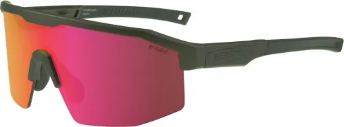 Очки R2 GAIN (HD black/red full revo) khaki, metalic matt
