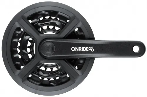 Шатуны Onride Trio 810P, 22/32/42T, под квадрат, L170мм, black