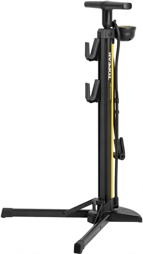 Насос підлоговий Topeak Transformer eUP, with integrated mini workstand, QR hooks, TwinHead DX5, analog gauge, 160psi/11bar