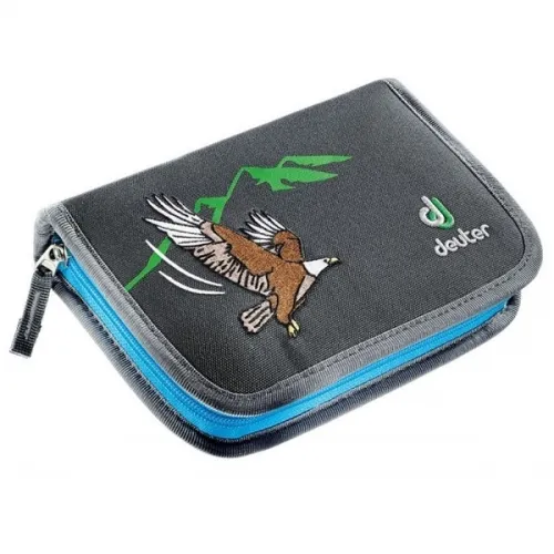 Пенал Deuter Pencil Box granite-turquoise с карандашами (4032)