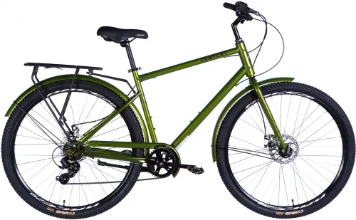 Велосипед 28 Dorozhnik COMFORT MALE DD FR (2025) болотно-зелений