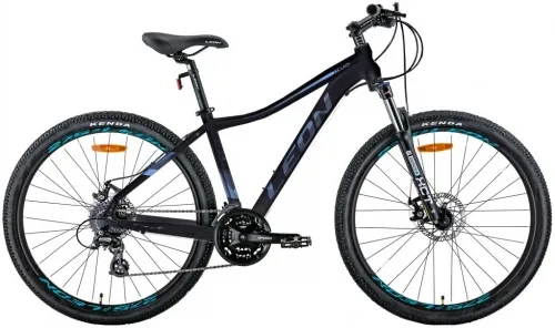Велосипед 27.5 Leon XC-LADY AM DD (2022) черный с сиреневым (м)