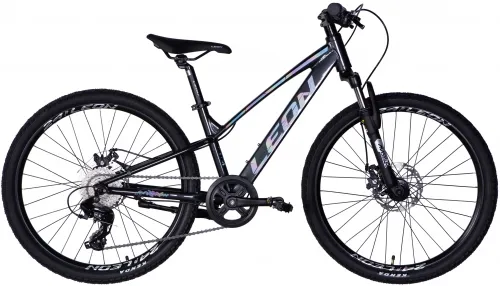 Велосипед 24 Leon Junior DD CS (2025) чорний