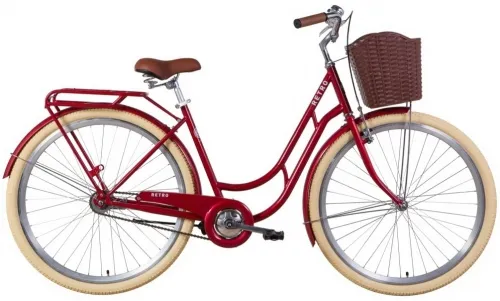 Велосипед 28 Dorozhnik RETRO (2021) рубиновый