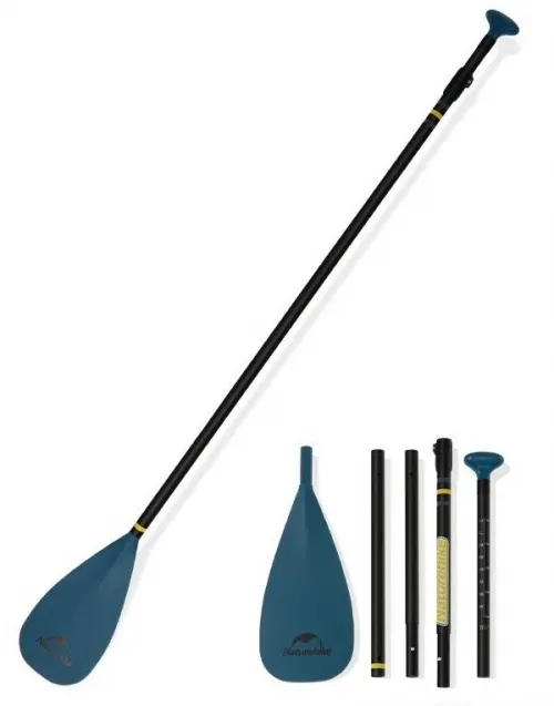 Весло розкладне одинарне Naturehike CNK2300QT010, 217 см, blue