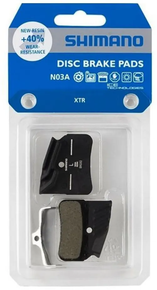 Гальмівні колодки дискові Shimano N03A XTR/XT/SLX resin (organic) + радіатор
