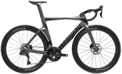 Велосипед 28 Bianchi Oltre Comp 105 Di2 12sp (2024) dark grey metal/graphite full glossy