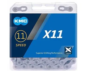 Цепь KMC X11 11-speed 114 links grey + замок