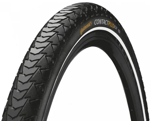 Покришка 28 700x47C (45C) (47-622) Continental Contact Plus (SafetyPlus Breaker) black/black reflex wire TPI 3/180 (1150g)