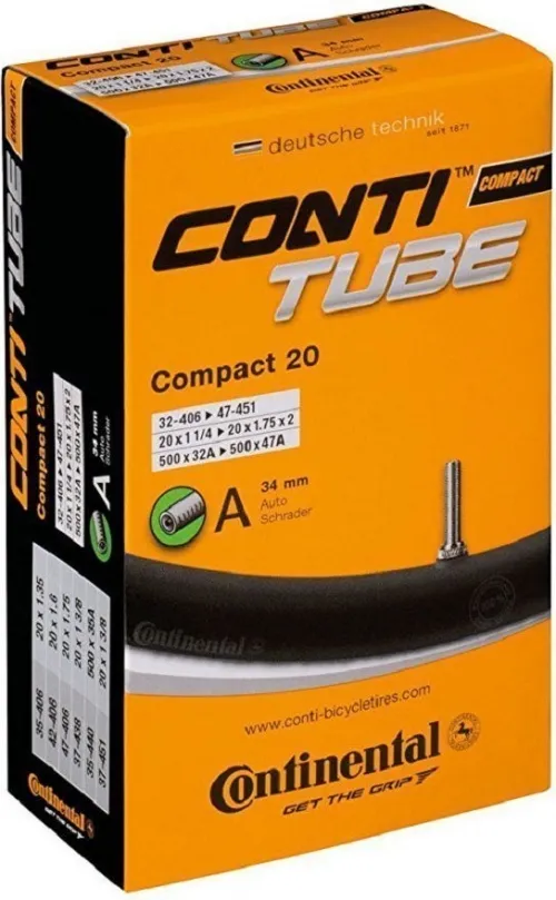 Камера 20 Continental Compact Tube A34 (32-406->47-451) (140g)