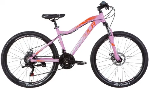 Велосипед 26 Formula ALPINA AM DD (2021) розово-оранжевый с серым