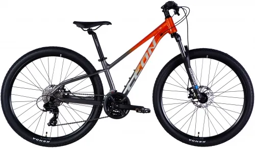 Велосипед 27.5 Leon XC 105 DD CS (2025) помаранчевий зі сріблястим