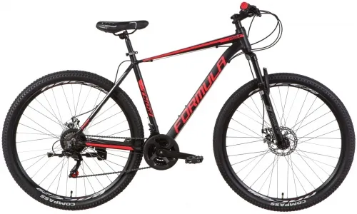 Велосипед 29 Formula THOR 1.0 AM DD (2021) черно-красный с серым (м)