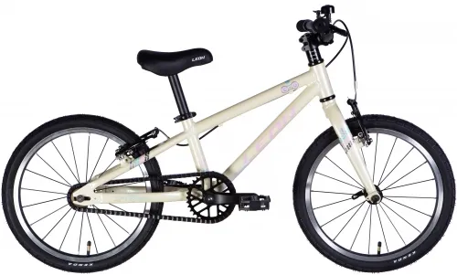 Велосипед 18 Leon GO Vbr FR (2025) бежевый с розовым