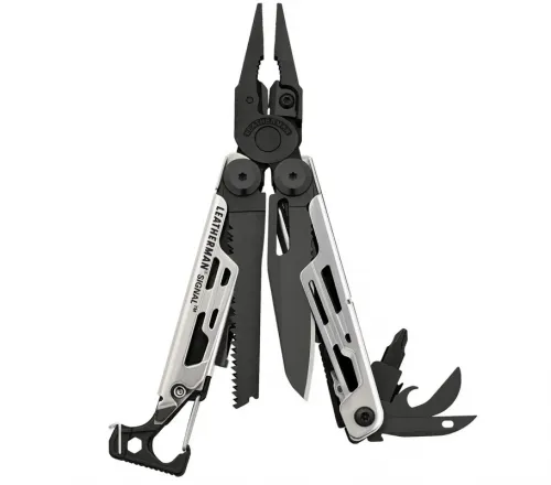 Мультиинструмент Leatherman SIGNAL BLACK & SILVER, синтетический чехол, картонная коробка