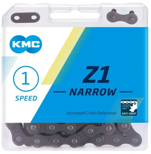 Ланцюг KMC Z1 Narrow 1-speed 112 links brown + замок