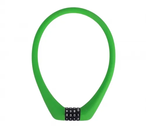 Кодовый замок Green Cycle GCL-SC1 в силиконовой обойме с тросом 12х50см зеленый