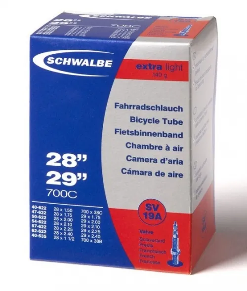 Камера Schwalbe 29 (40/62-584/635) SV 40мм SV19A EXTRA LIGHT