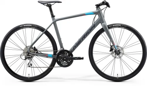 Велосипед 28 Merida SPEEDER 100 (2021) matt cool grey(blue/red)