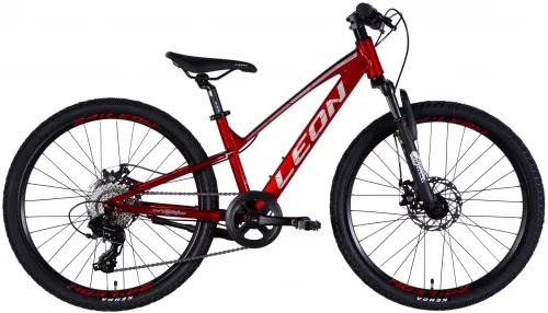 Велосипед 24 Leon Junior DD CS (2025) червоний
