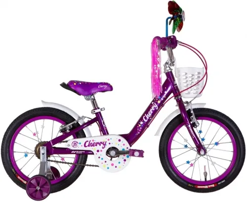 Велосипед 16 Formula CHERRY (2022) фиолетовый с белым