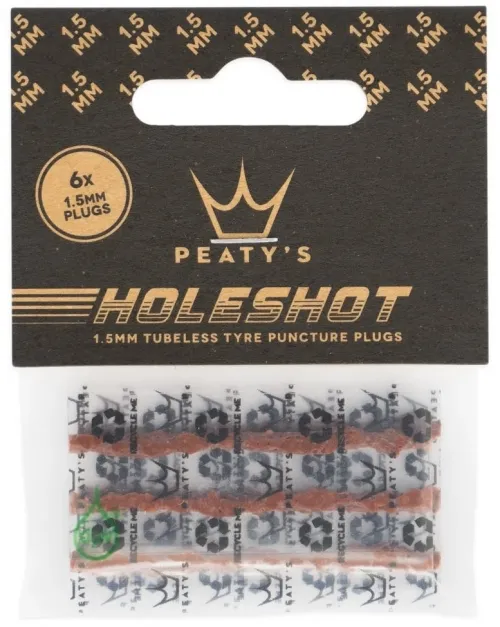 Жгут для бескамерки Peaty's Holeshot Tubeless Puncture Plugger Refill Pack 6х 1.5mm