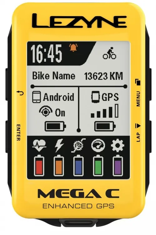 Велокомпьютер Lezyne Mega C GPS Limited Yellow Edition