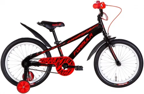 Велосипед 18 Formula WILD (2022) черный с красным