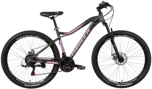 Велосипед 27.5 Formula MYSTIQUE 1.0 AM DD (2021) серо-фиолетовый с черным (м)