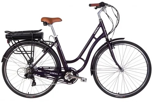 Электровелосипед 28 Dorozhnik CORAL 350Вт (2022) сливовый