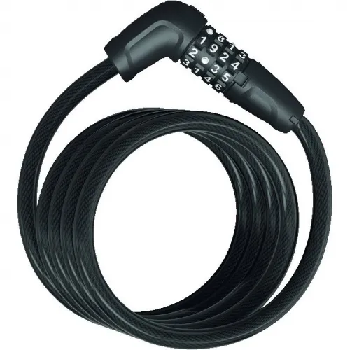 Замок трос спиральный ABUS 5510C/180 Numero Black SCMU