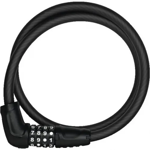Замок трос прямой ABUS 5412C/85 Numerino Black SCMU