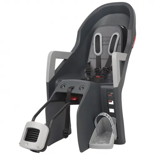 Дитяче велокрісло заднє POLISPORT Guppy Maxi+ RS (9-22 кг) grey