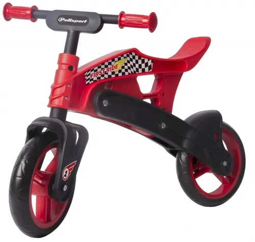 Беговел Polisport Balance Bike термопластиковый (2-5 лет) до 25 кг черный/красный