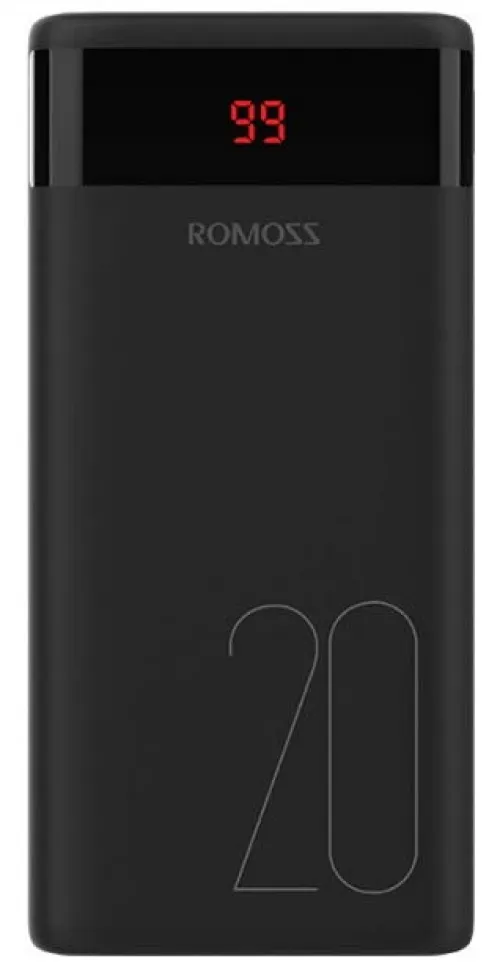 Универсальная мобильная батарея Romoss Ares 20 20000mAh, USB-C, 2xUSB, Lightning, micro